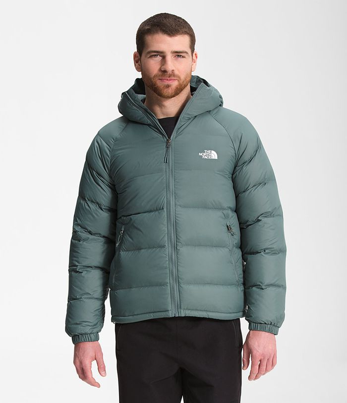 The North Face Puffer Jacket Hydrenalite Down Hoodie Green - Mens - Thailand XVCRM-7610